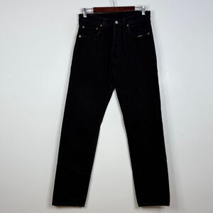 Vintage 90s Levi's Jeans Mens 31 x 32 Black 501 Tapered Leg Made in Canada